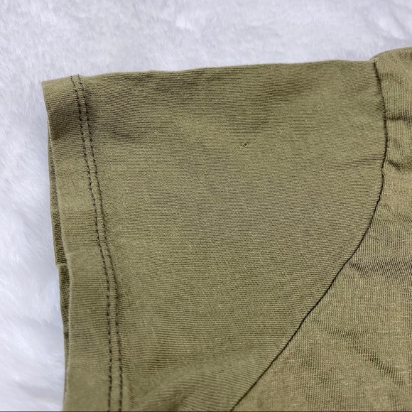 Zara Olive Green Short Sleeve T Shirt - Picture 3 of 8